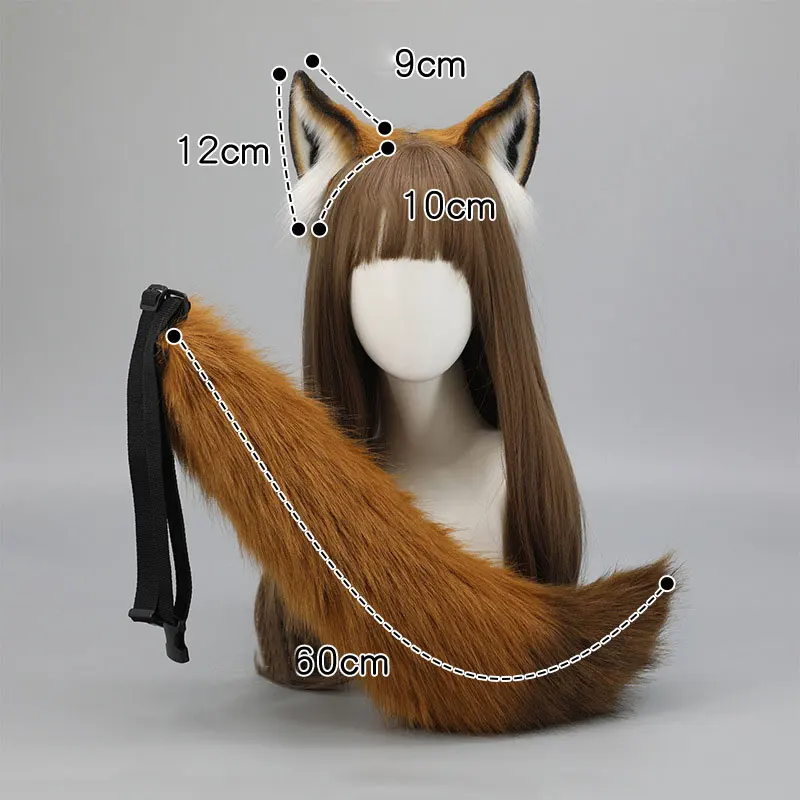 Women Animal Wolf Ears Party Club Headdress Plush Hairband Furry Lolita Headband Anime Halloween Christmas Cosplay Accessories