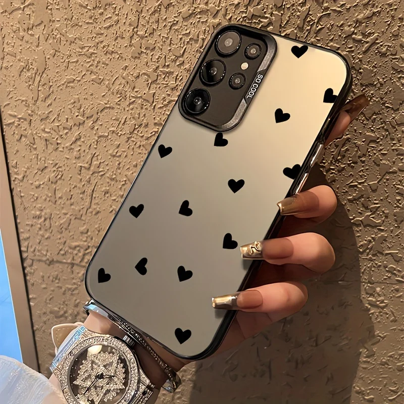 Love Heart Pattern Hard Case For Samsung S25 Ultra S23 FE S22 S24 A55 5G A56 A54 A24 A53 A52S A36 A35 A34 A25 A16 A15 Case Cover