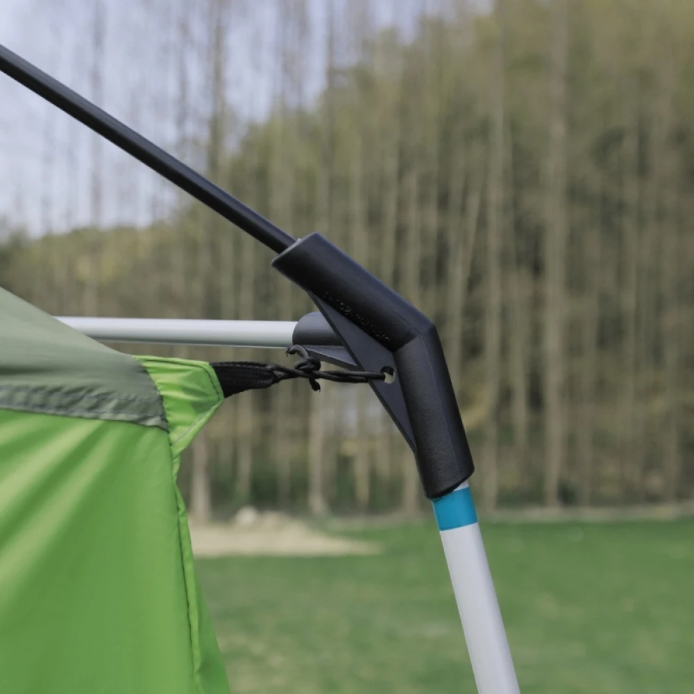 Tunnel Tent Camping Shelter W/ Porch, Two Rooms, Lamp Hook, Portable Carry Bag, Lightweight, High-Strength, and Wear-Resistant