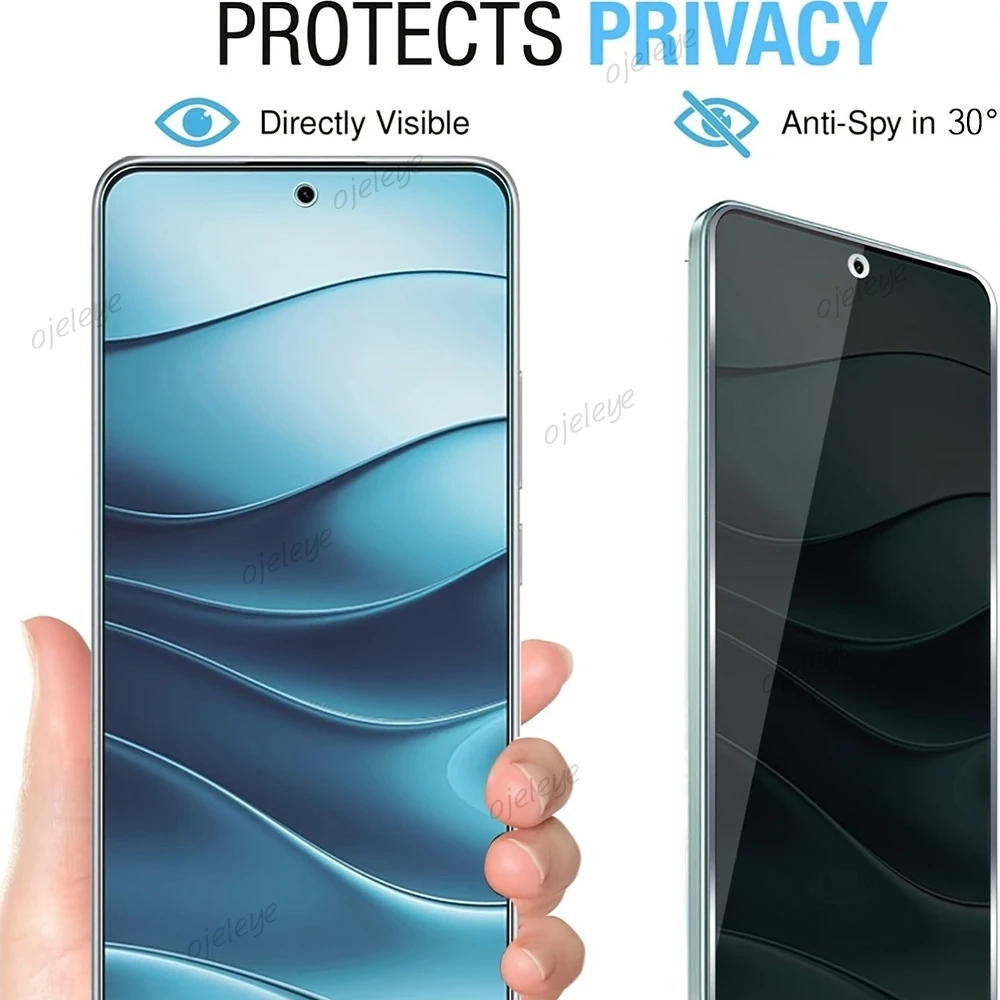Privacy Screen Protector For Xiaomi Redmi A5 A4 15C 14C 13C 12C 10C 10A 12 10 A3 Pro A2 Plus 9C NFC 9T 9 Anti-Spy Tempered Glass