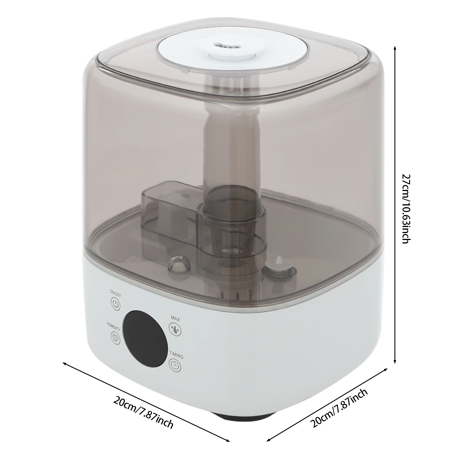 5L Air Humidifier Professional Silent Humidifier with 360° Spray Head Water Mist Diffuser Mist Aroma Diffuser with Timer