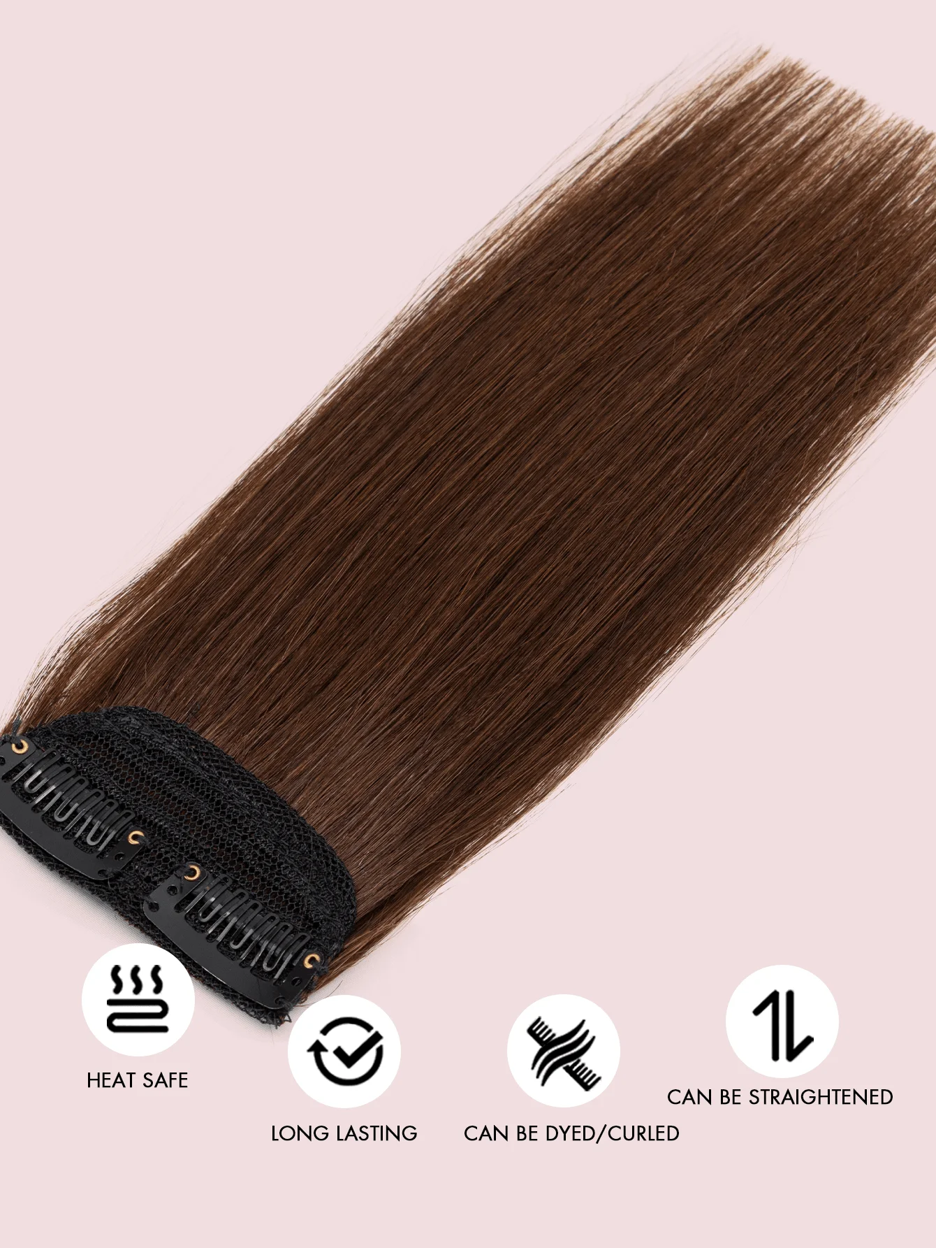Invisible Clip in Hair Pieces for Women Instant Volume & Length with Mini Seamless Clips Natural Looking Undetectable Hair Pads
