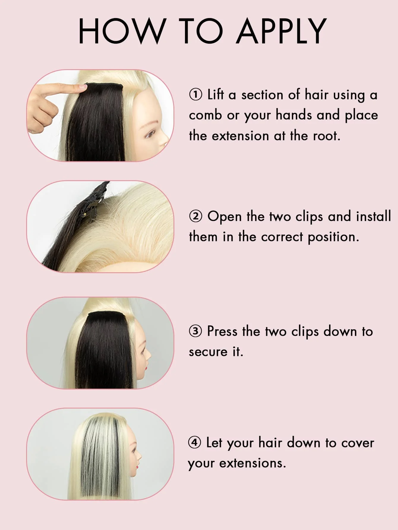 Invisible Clip in Hair Pieces for Women Instant Volume & Length with Mini Seamless Clips Natural Looking Undetectable Hair Pads