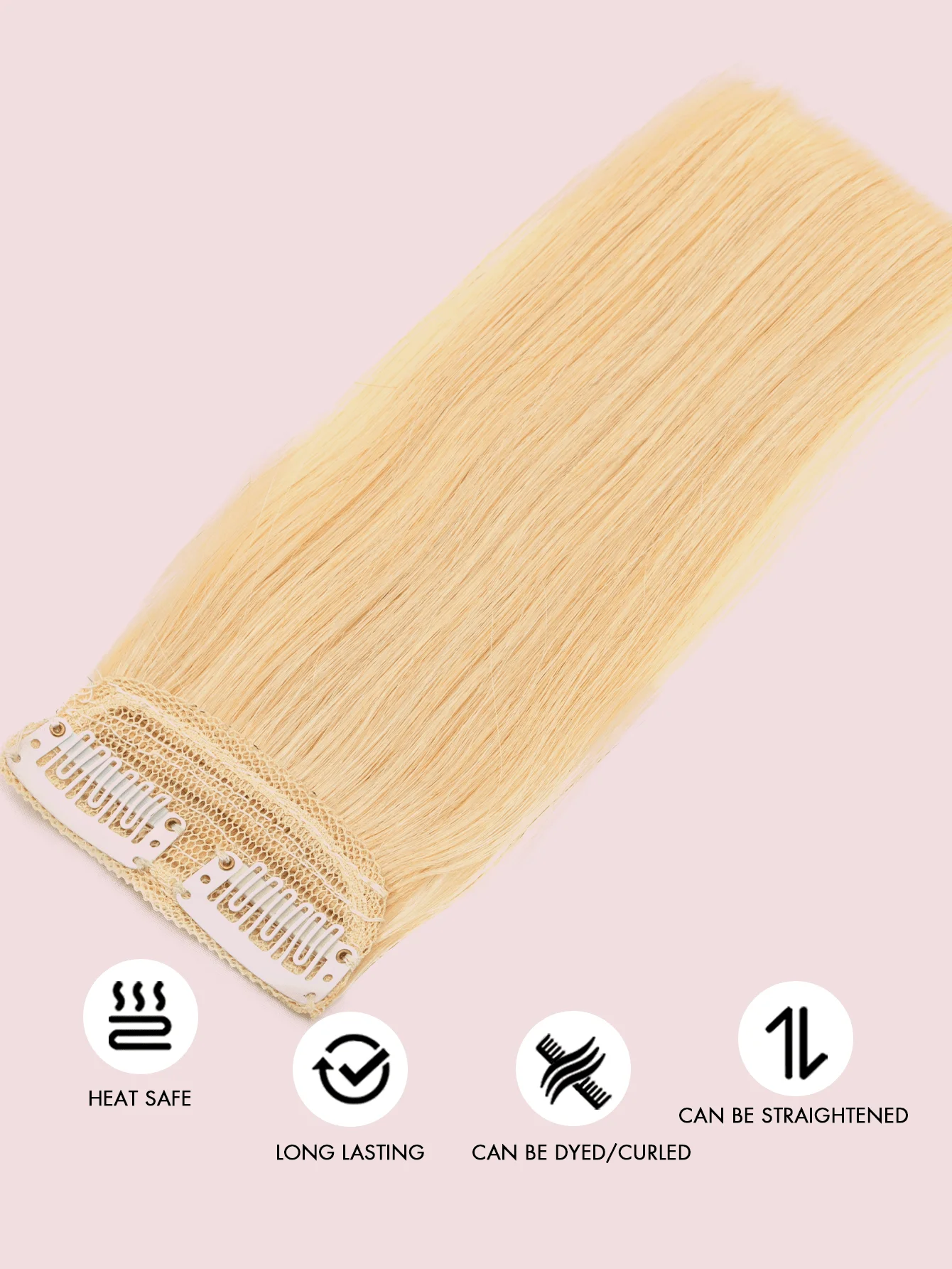 Invisible Clip in Hair Pieces for Women Instant Volume & Length with Mini Seamless Clips Natural Looking Undetectable Hair Pads