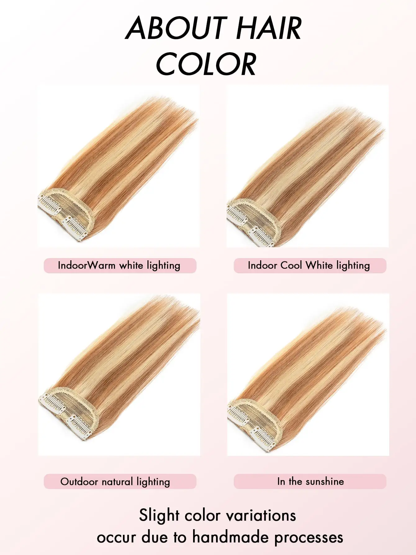 Invisible Clip in Hair Pieces for Women Instant Volume & Length with Mini Seamless Clips Natural Looking Undetectable Hair Pads