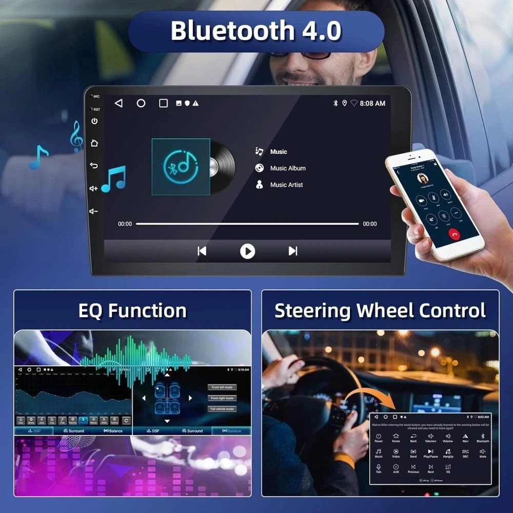10in2+32G Car Stereo Radio for Mercedes-Benz Vito 3 W447 2014-2020 Android15 with CarPlay Android Auto GPS FM/RDS Bluetooth Wifi