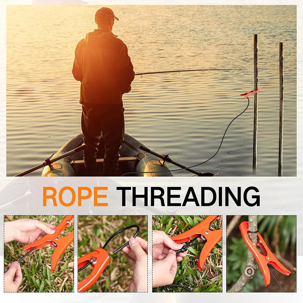 Brush Gripper with Paracord Brush Clamp Anchor Kayaks Anchor Grip for Easy Anytime Docking