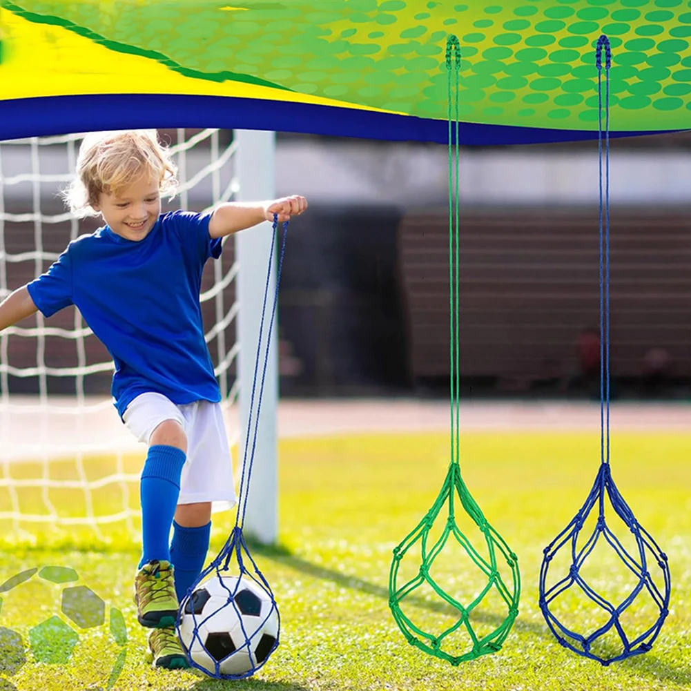 Football Kick Trainer Fits Ball Size 3 4 5 Soccer Return Trainer Net Soccer Ball Trainer Net for Youth Adults Training Equipment
