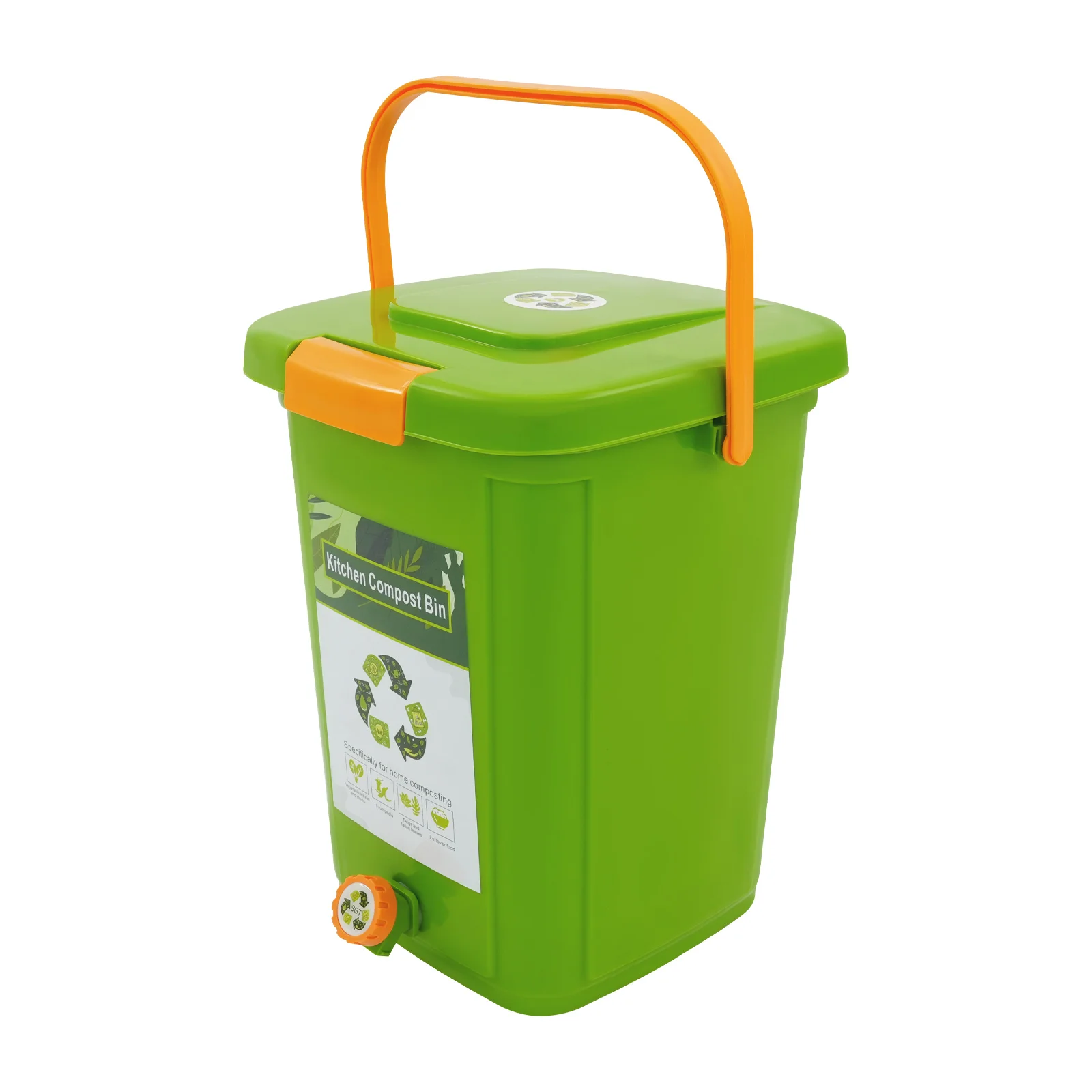 Compost Bins Kitchen Compost Bin Compost Container Large Capacity Compost Container Double Cover 10L/15L/20L