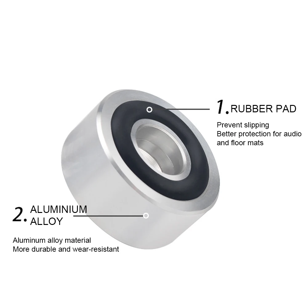 4 Pcs HIFI Speaker Spikes Stand Feet Pad Anti-Slip Shock Absorbing Foot Pad Speaker Fixing Feet Pad for Speakers CD Amplifier