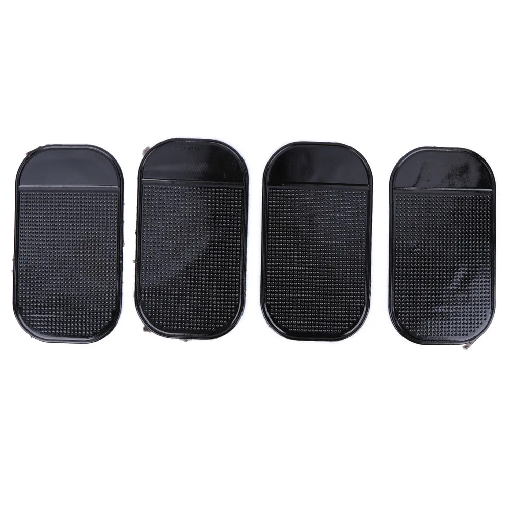 4pcs Car Dashboard Sticky Pad Removable Mobile Phone Sunglasses Sundries Holder Reusable Auto Accessories