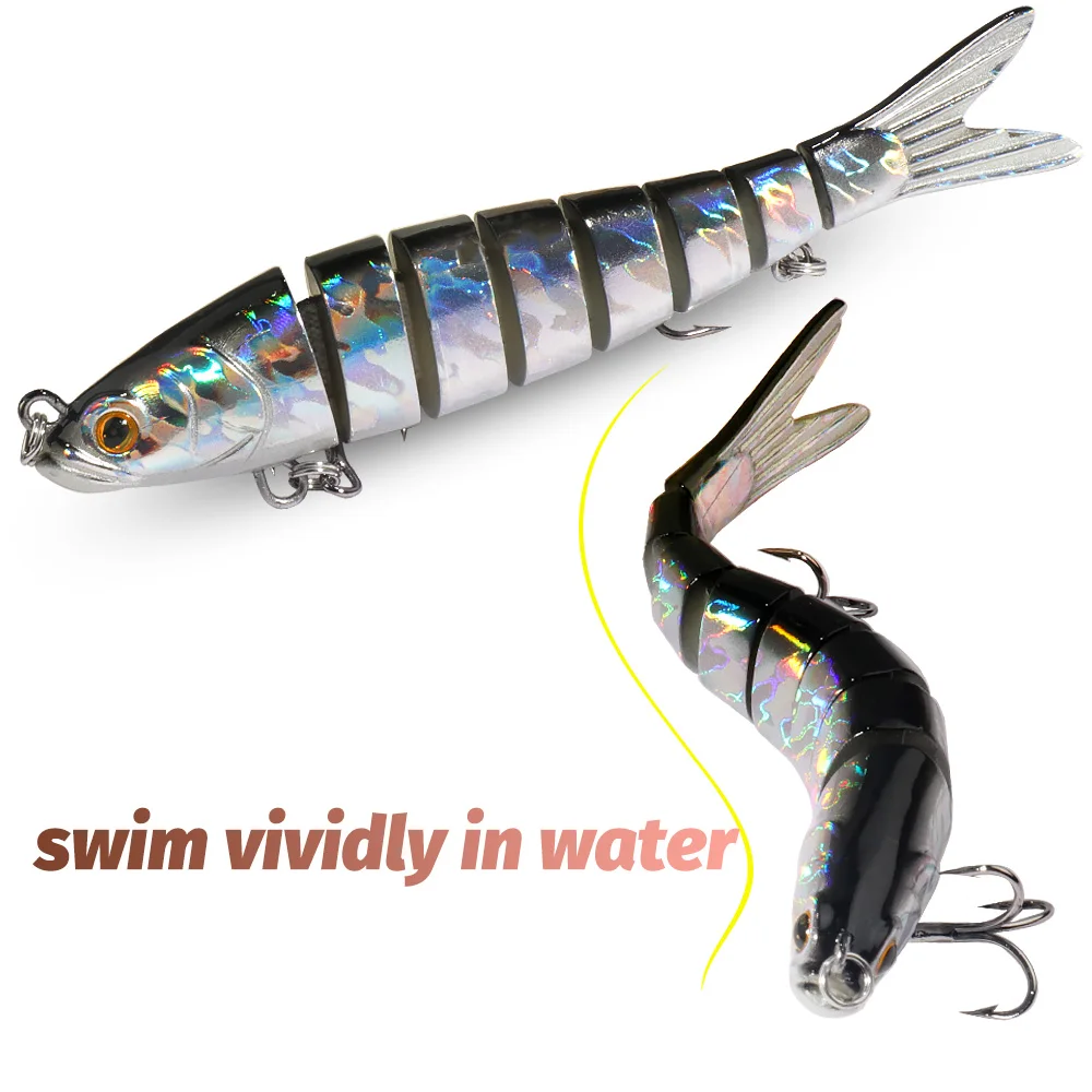 11g 16g 27g Multi Joint Lure Slow Sinking Bionic Segment Pesca Bass Treble Hook Carp Fishing Tackle Hard Bait