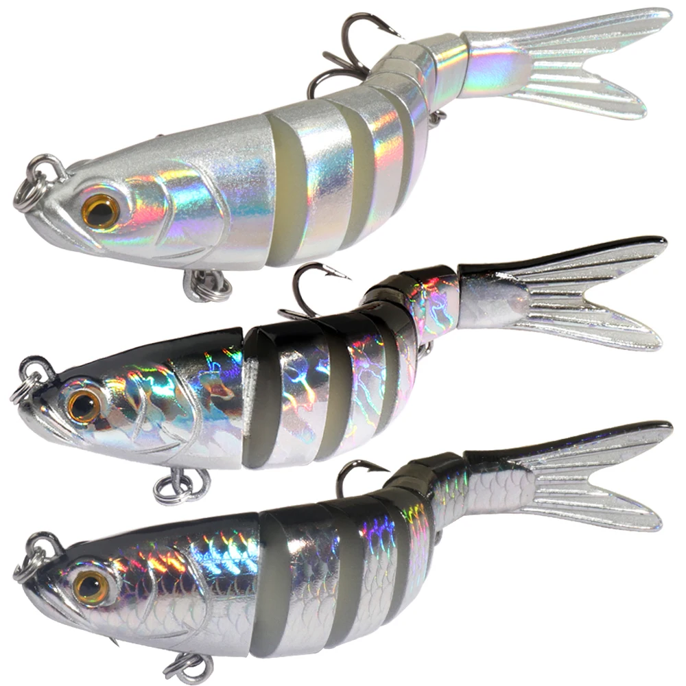 11g 16g 27g Multi Joint Lure Slow Sinking Bionic Segment Pesca Bass Treble Hook Carp Fishing Tackle Hard Bait