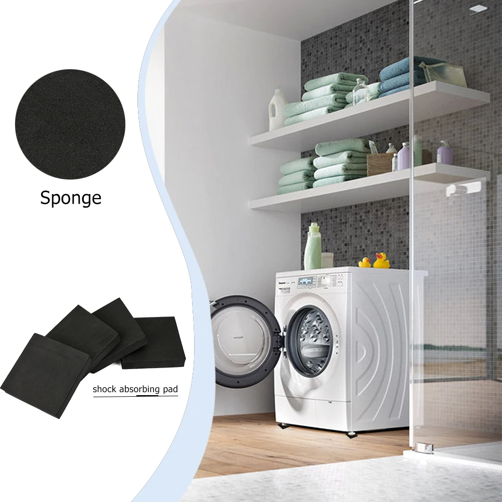 4pcs Machine Shock Pads Universal Silent Quality Silent Mat Practical Portable Multi-function Lightweight for Dryer Refrigerator