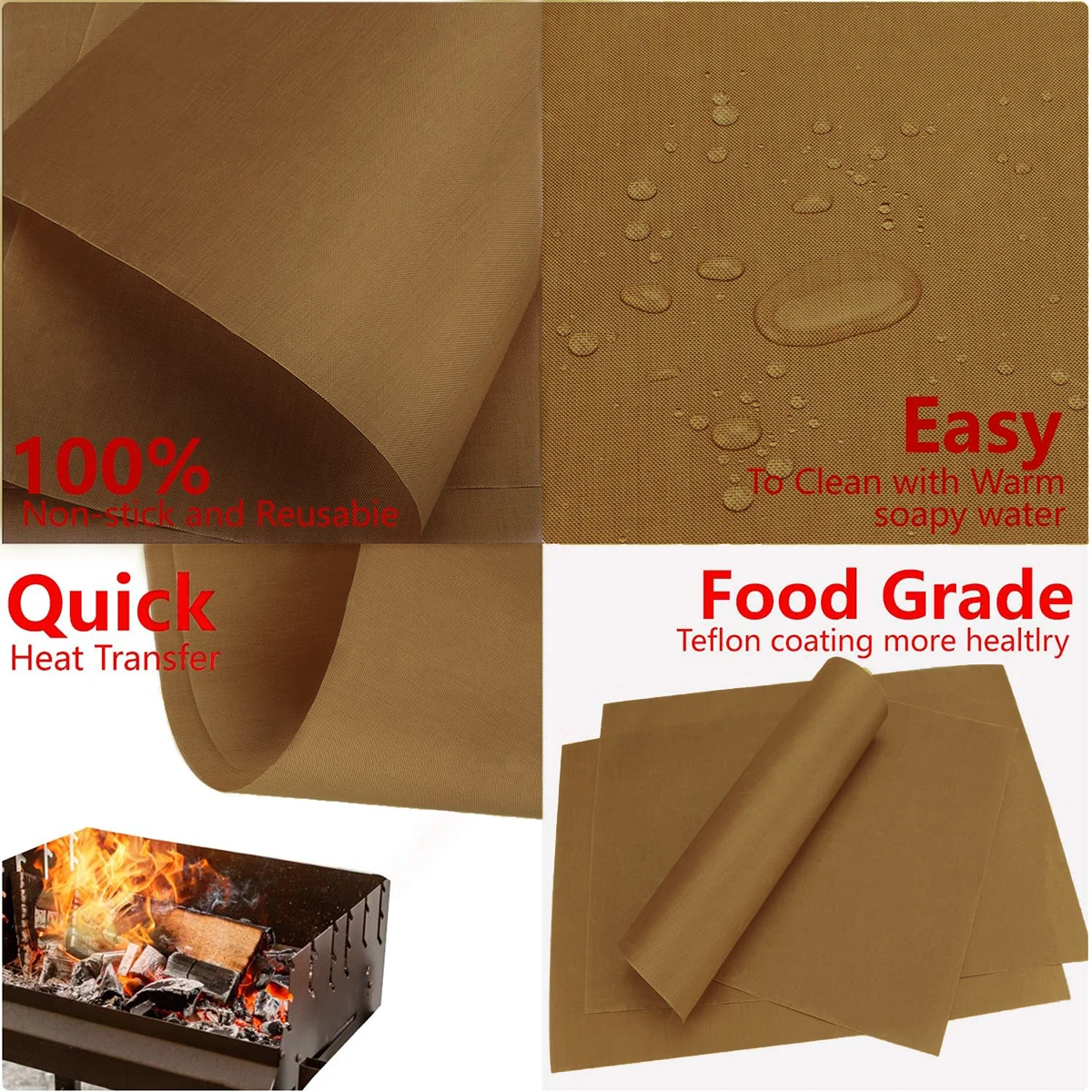 Heat Press Pad Teflon High Temperature Baking Mat Non-Stick Heat Resistant Craft Sheet 30x100cm