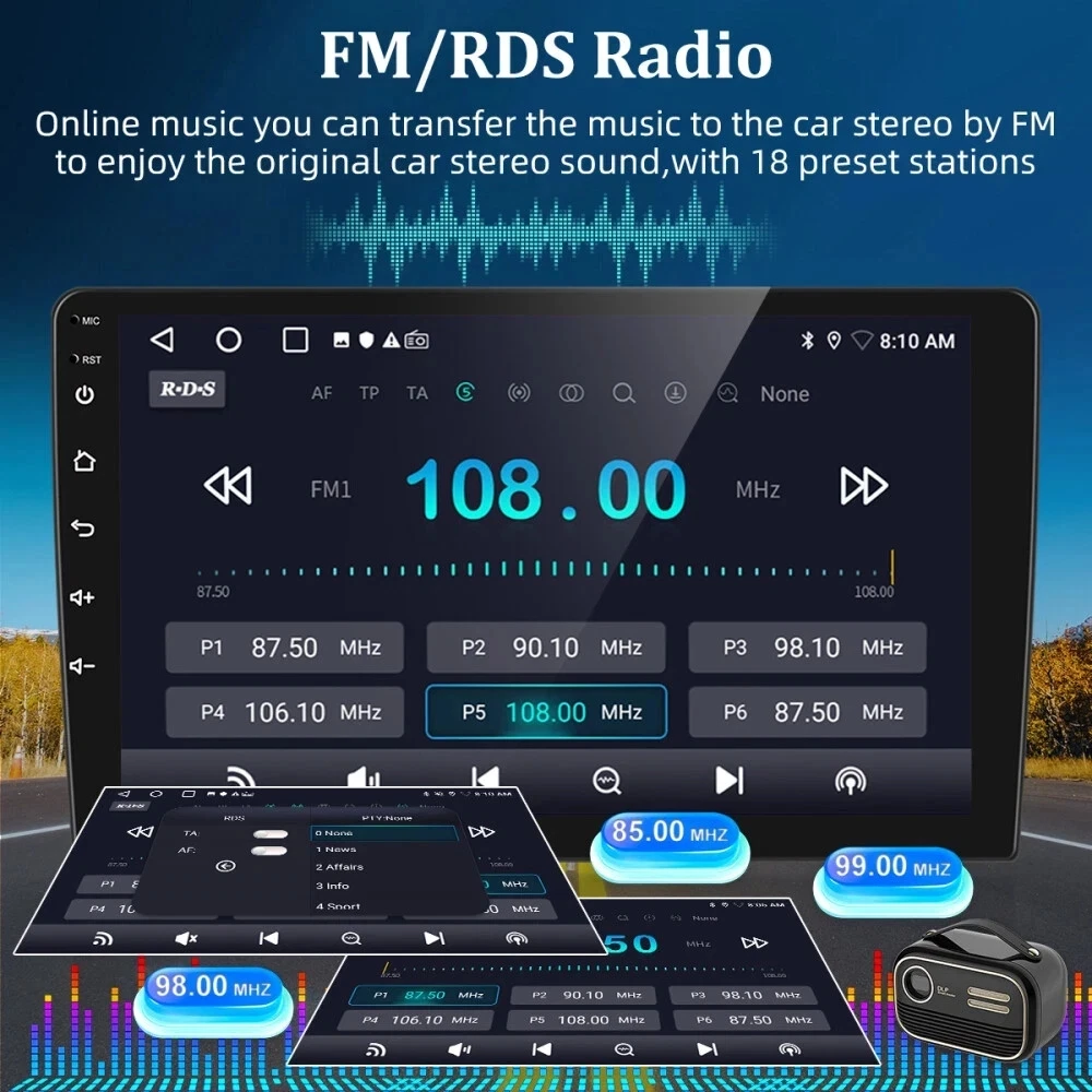 9in 2Din Android15 Car Stereo Radio GPS Navigation for Horton Colorado RG 2012-2016 4+64G with Carplay Android Auto WiFi Bluetoo