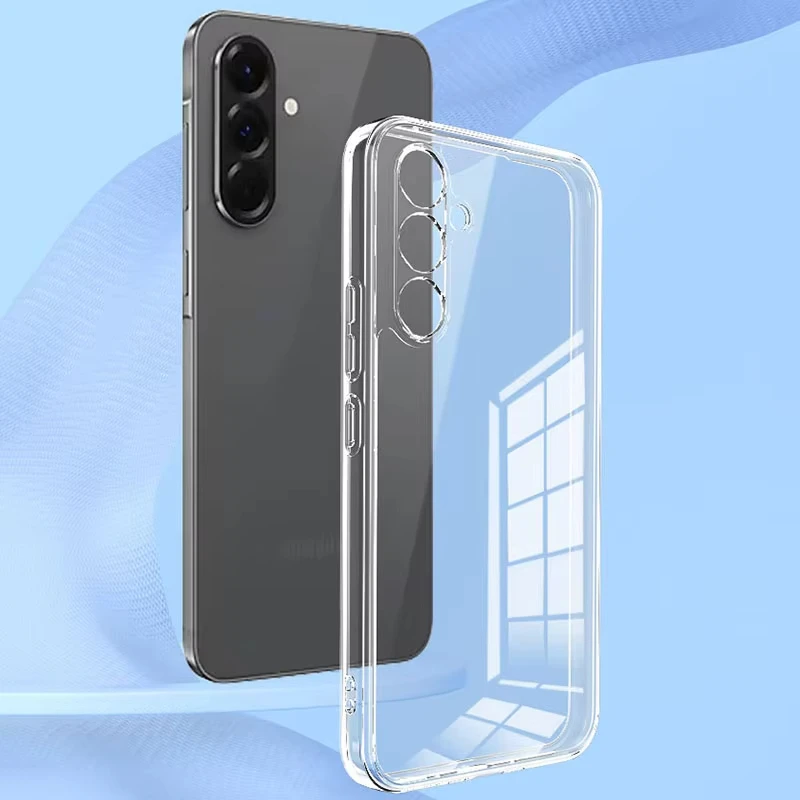 Silicone Clear Case For Samsung A17 A07 A56 5G A36 A26 A16 A55 A54 A53 A35 A34 A33 A06 A05 S26 Edge S25 Ultra S24 S23 Plus Cover