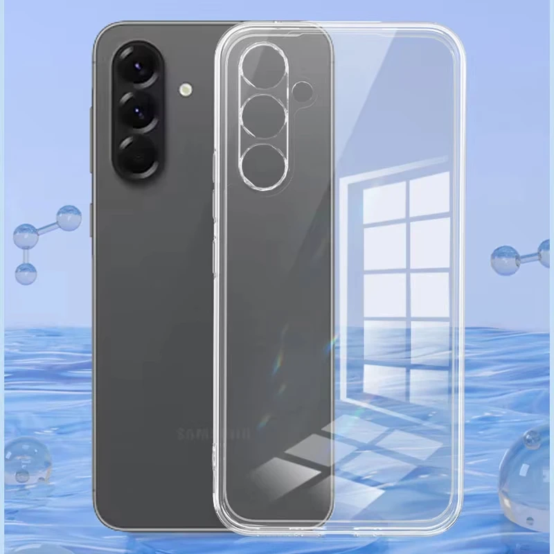 Silicone Clear Case For Samsung A17 A07 A56 5G A36 A26 A16 A55 A54 A53 A35 A34 A33 A06 A05 S26 Edge S25 Ultra S24 S23 Plus Cover