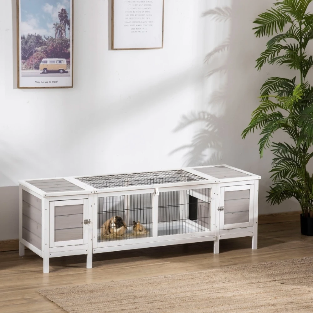 PINGGO Wooden Cabin with A Detachable Chassis To Ensure Ventilation and Dryness, Suitable for Small Animals