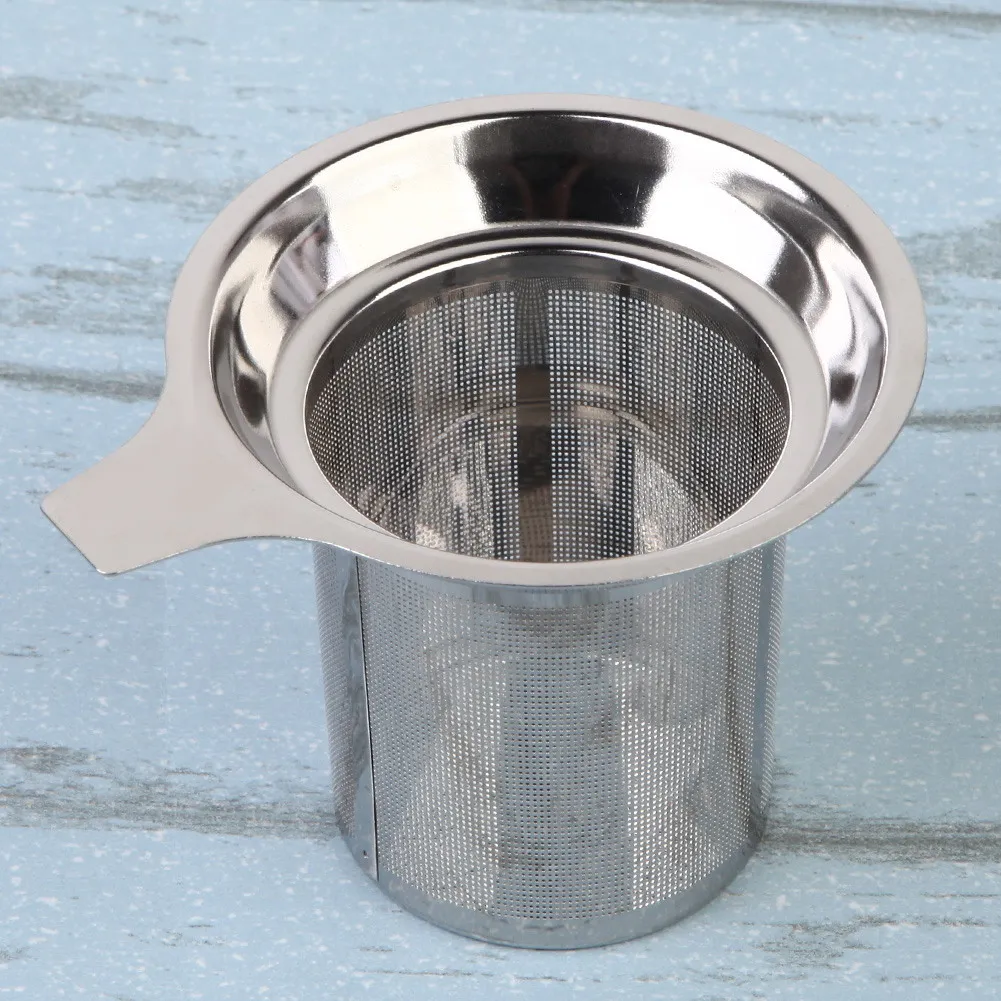 Stainless Steel Mesh Hotel Teacup Food Grade Tea Leaf Spice Filter Multi-function Non-toxic Eco-friendly for Mug Cup and Pitcher