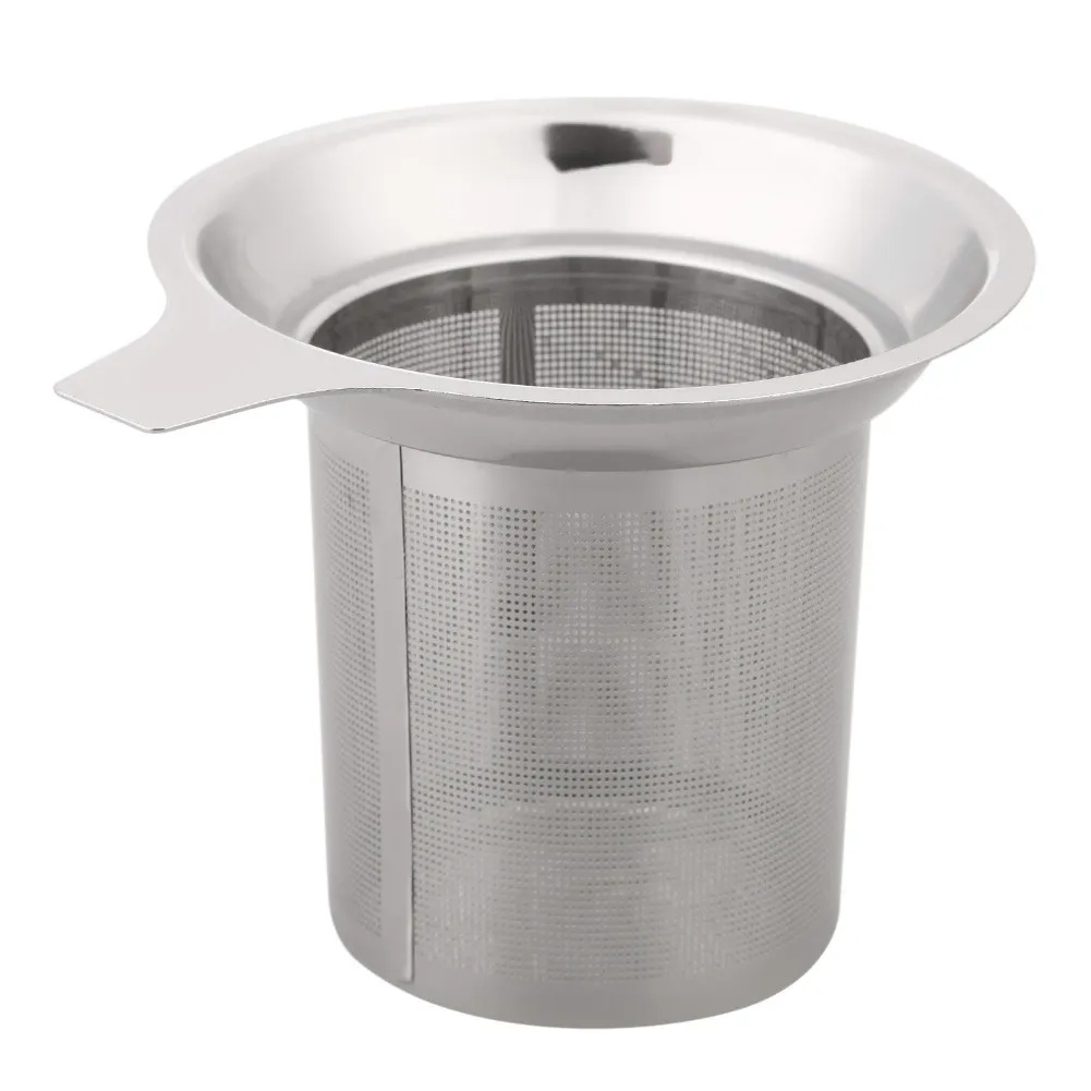 Stainless Steel Mesh Hotel Teacup Food Grade Tea Leaf Spice Filter Multi-function Non-toxic Eco-friendly for Mug Cup and Pitcher