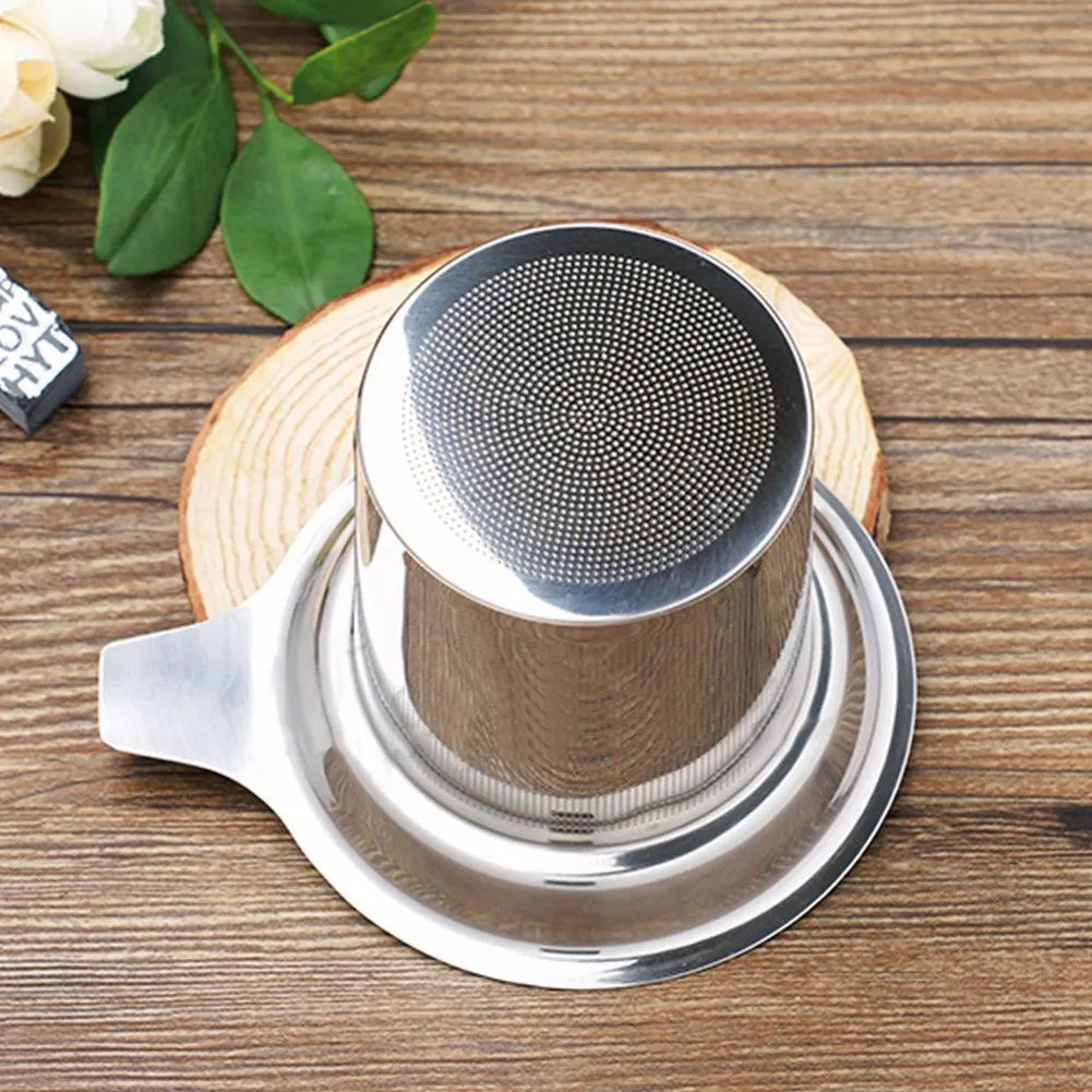 Stainless Steel Mesh Hotel Teacup Food Grade Tea Leaf Spice Filter Multi-function Non-toxic Eco-friendly for Mug Cup and Pitcher