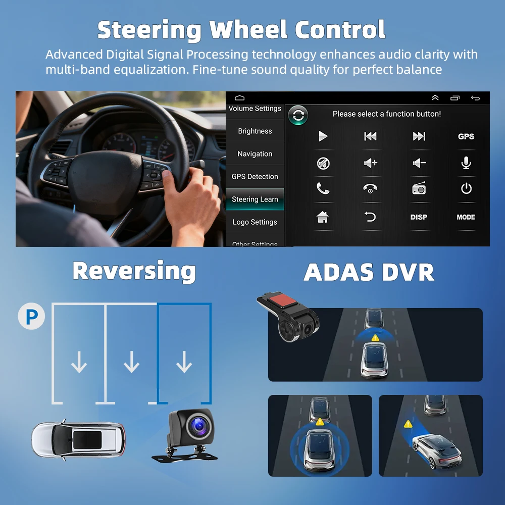 Podofo Android Car Radio For Toyota Noah/Esquire/VOXY 2014-2017 Carplay Android Auto Multimedia Player GPS RDS Head Unit