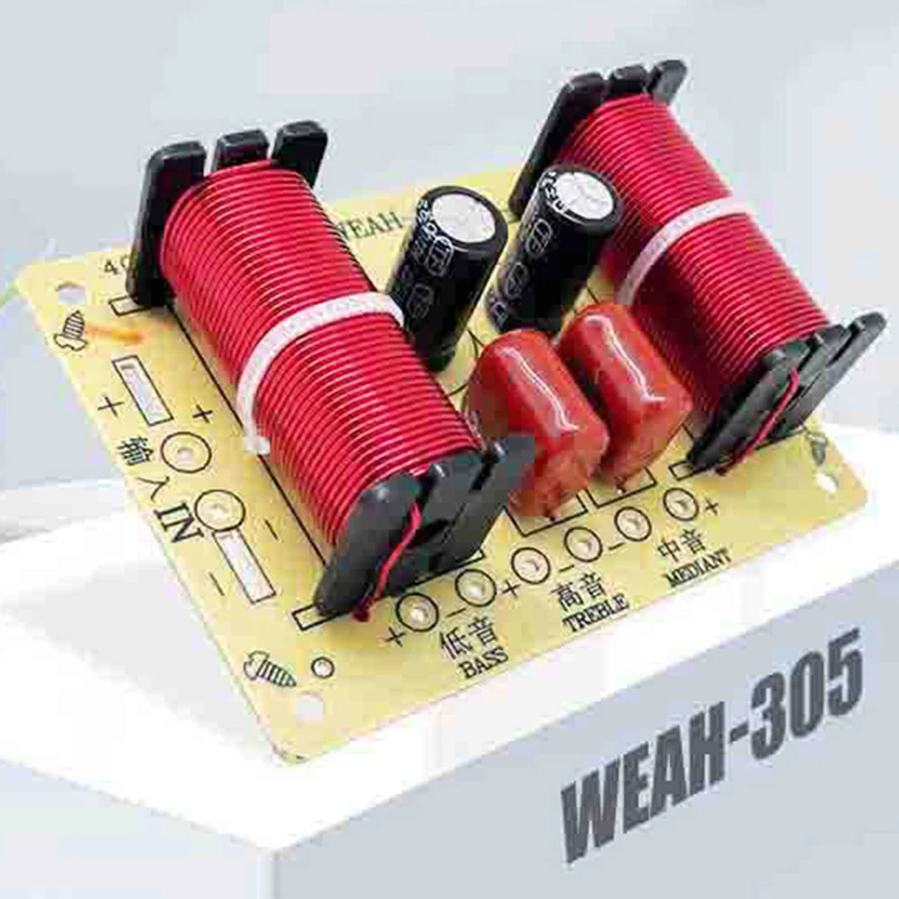 3 Way Treble Midrange Bass Speaker Crossover Home Loudspeaker Frequency Divider