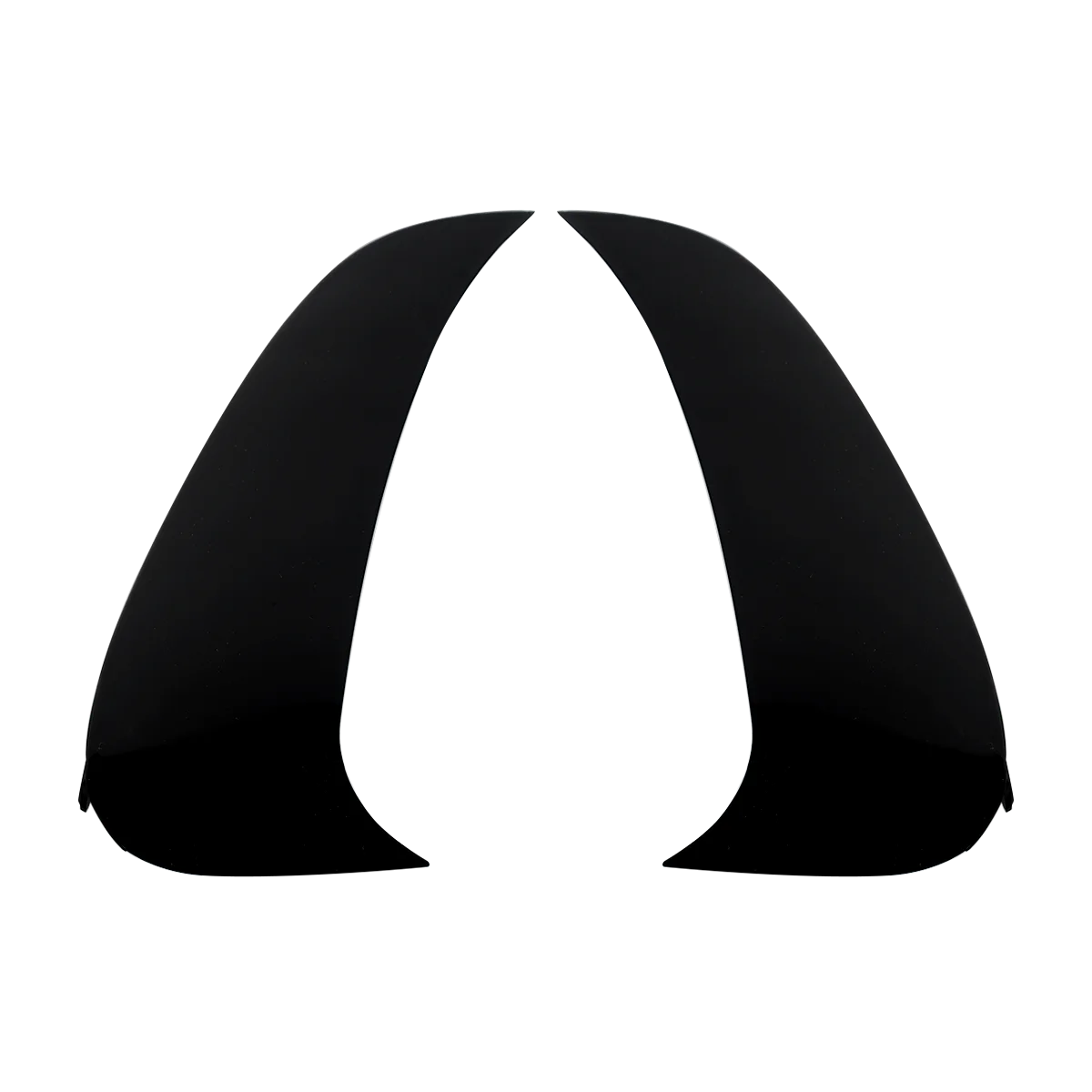Glossy Black Rear Side Vents Canards For Mercedes-Benz W206 C200 C300 2021-2023