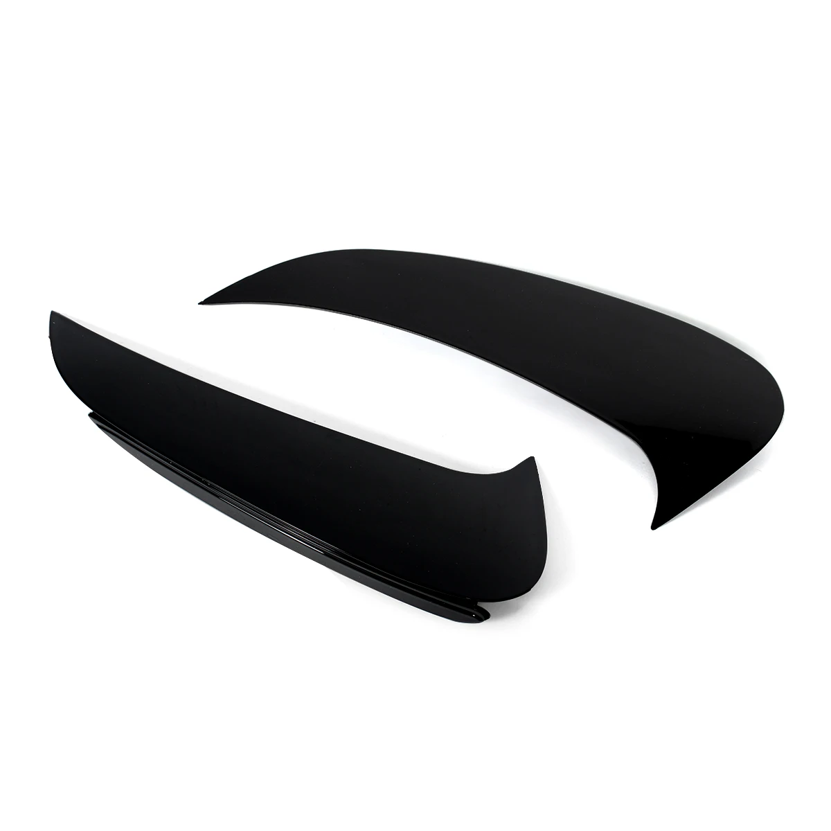 Glossy Black Rear Side Vents Canards For Mercedes-Benz W206 C200 C300 2021-2023
