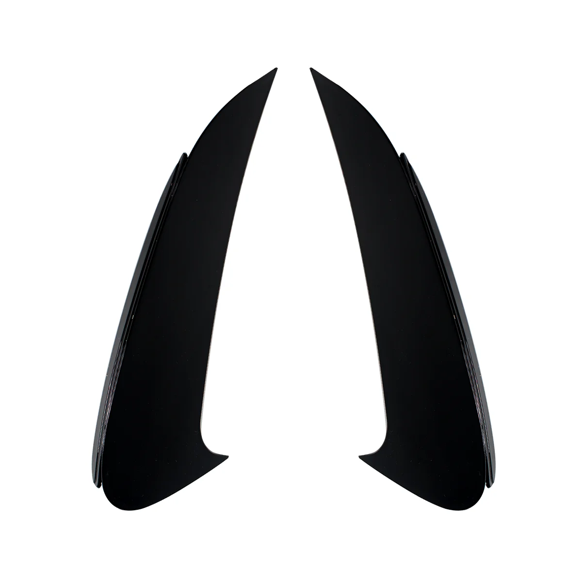 Glossy Black Rear Side Vents Canards For Mercedes-Benz W206 C200 C300 2021-2023