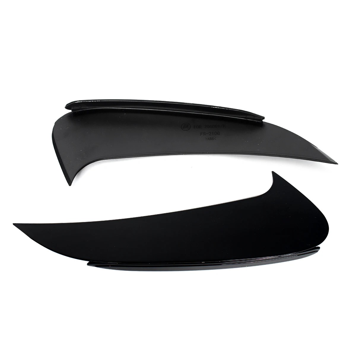 Glossy Black Rear Side Vents Canards For Mercedes-Benz W206 C200 C300 2021-2023