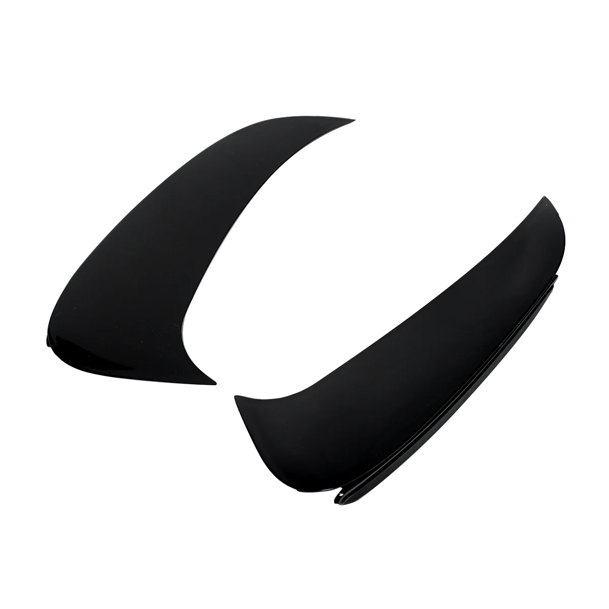 Glossy Black Rear Side Vents Canards For Mercedes-Benz W206 C200 C300 2021-2023