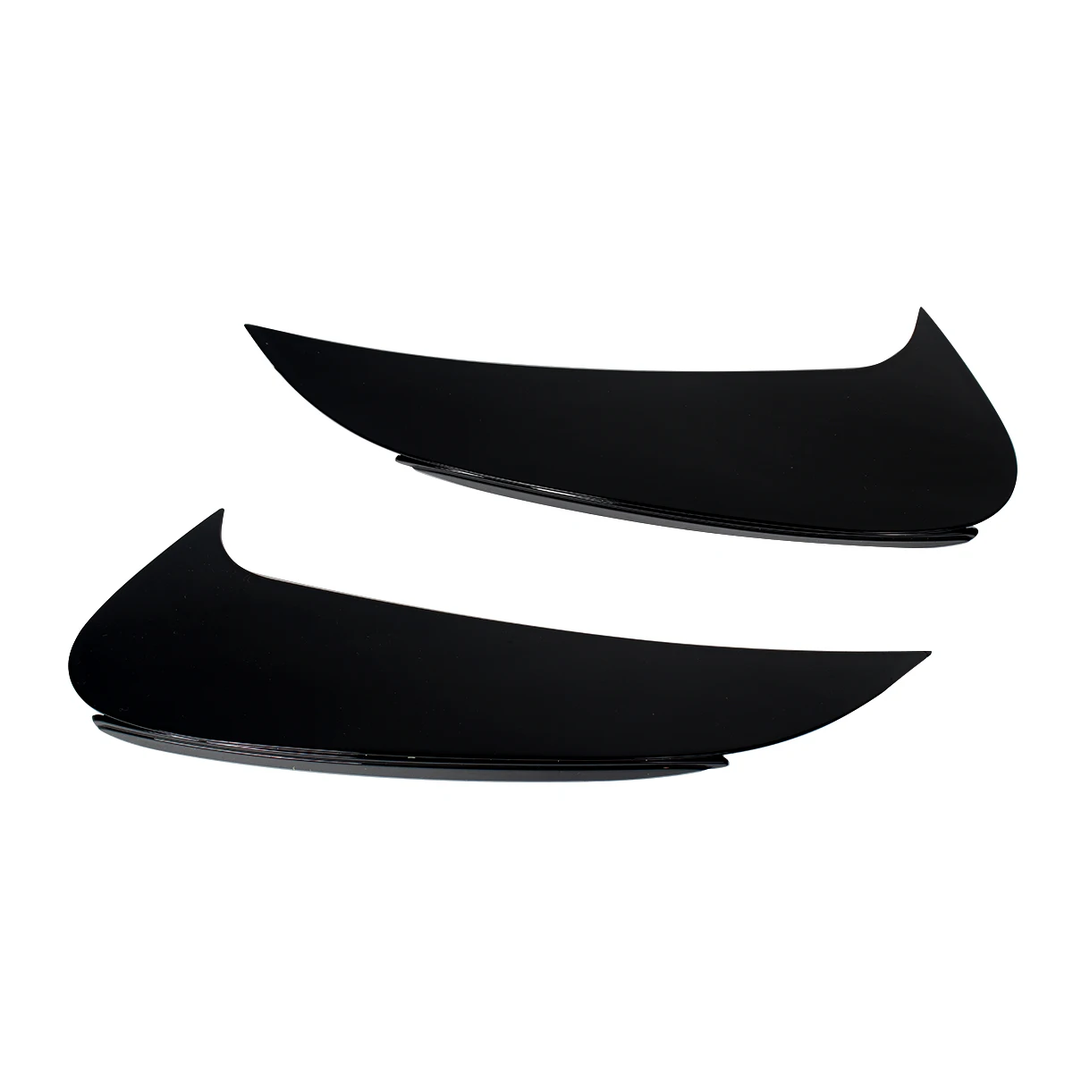 Glossy Black Rear Side Vents Canards For Mercedes-Benz W206 C200 C300 2021-2023