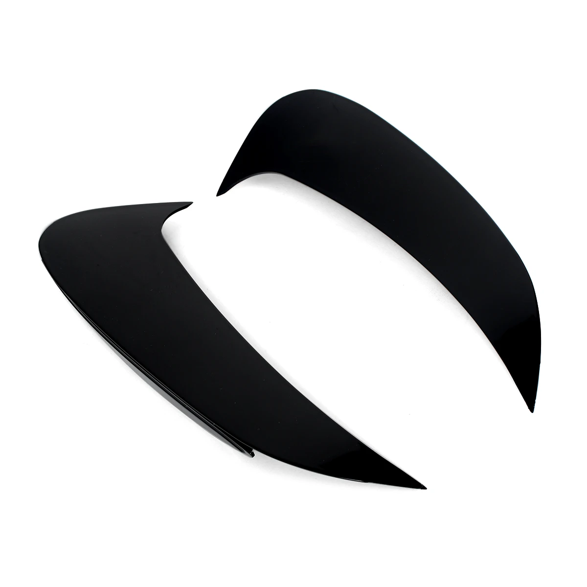 Glossy Black Rear Side Vents Canards For Mercedes-Benz W206 C200 C300 2021-2023