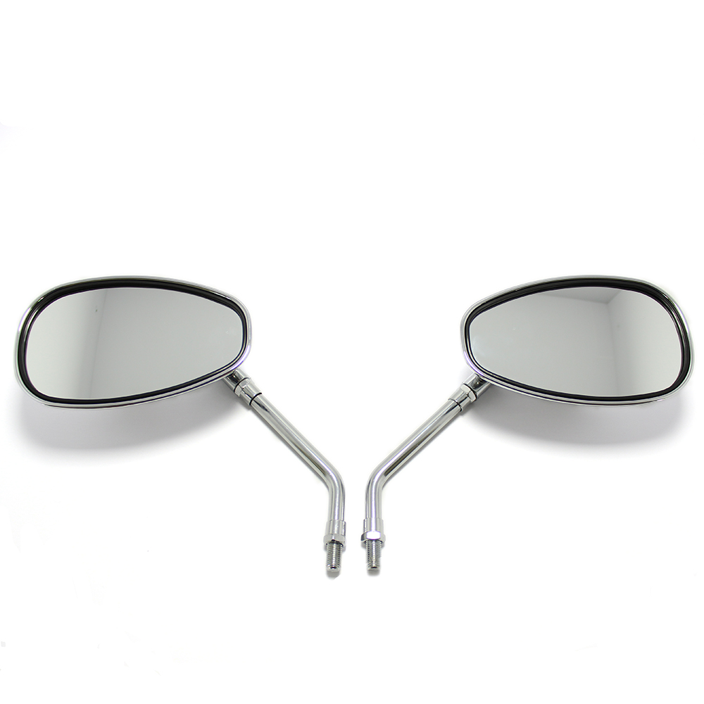M10 Motorcycle Mirrors Sport Bike Scooter Oval Rearview Rear view Side Mirrors Long Stem For Honda CB1000R Rebel 250 Shadow 1100