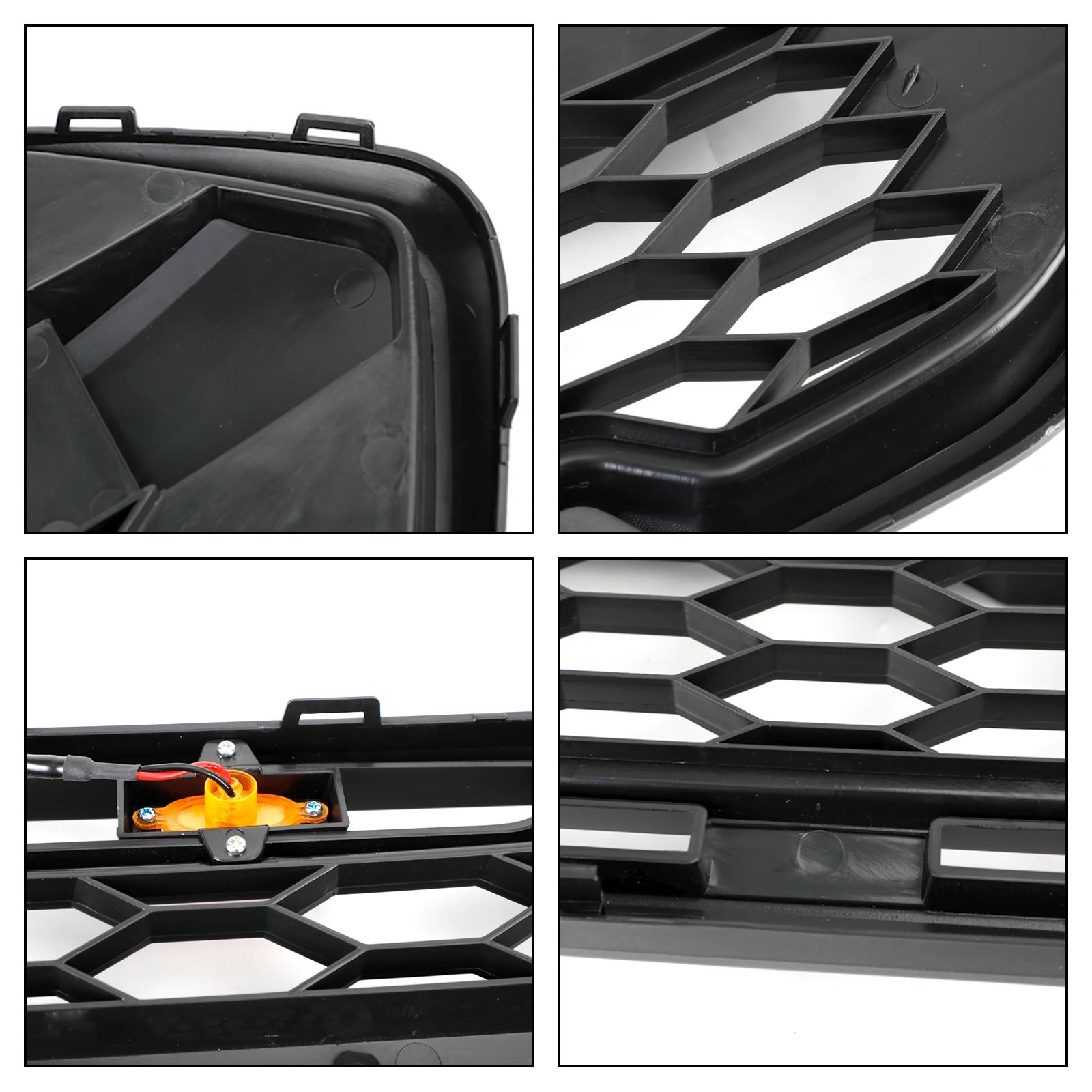 Artudatech Matte Black Front Bumper Grille Raptor Style For Ford Transit Custom Trail W/ 3LED 2018-2023
