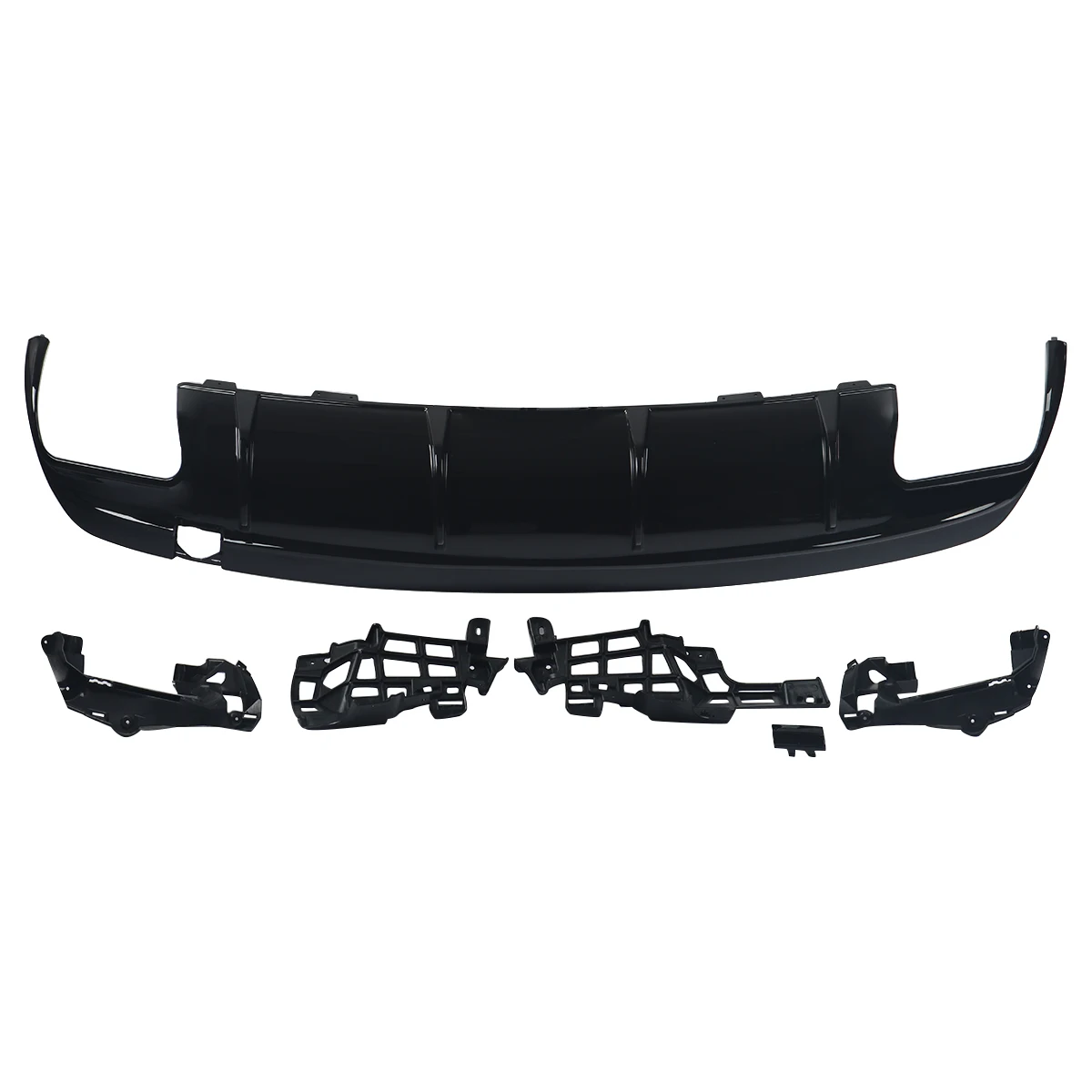 For Mercedes Benz W117 CLA200 CLA250 CLA45 AMG 2013-2019 Rear Bumper Diffuser Lip +Tailpipes