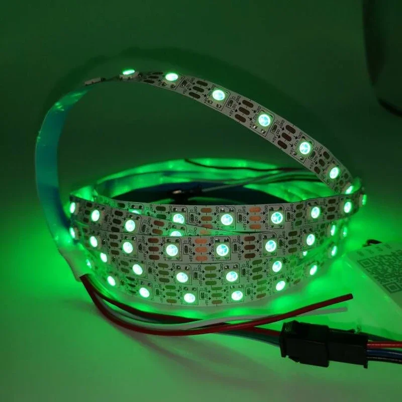 WS2812B Led Strip DC5V 30/60/74/96/144 leds/m WS2812 Black/White PCB IP30/65/67 Smart RGB Individually Addressable Led Light