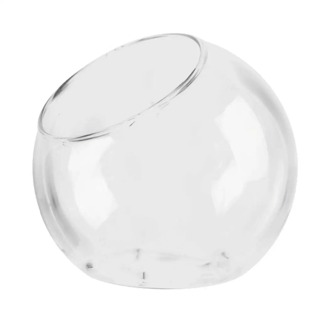 Planter Terrariums Glass Round Terrarium Fish Bowl Plant Flowerpot Vase Air Plant Container Glass Home Decoration Display