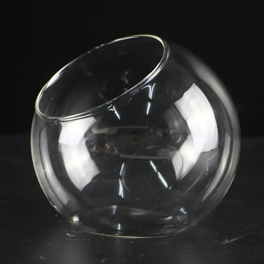 Planter Terrariums Glass Round Terrarium Fish Bowl Plant Flowerpot Vase Air Plant Container Glass Home Decoration Display