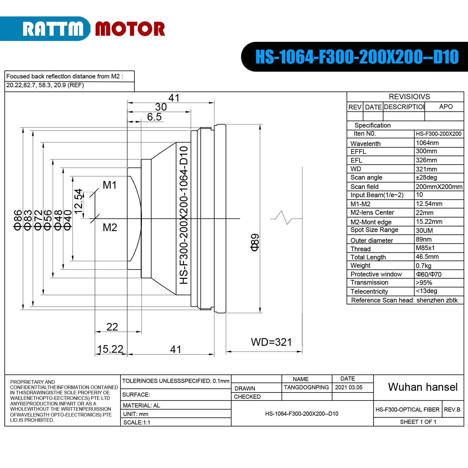 【EU Stock】F-theta Lens 1064nm Focus Lens Laser Focal Length 63-420mm Scan Field 70x70-300x300 for Fiber Laser Galvo System