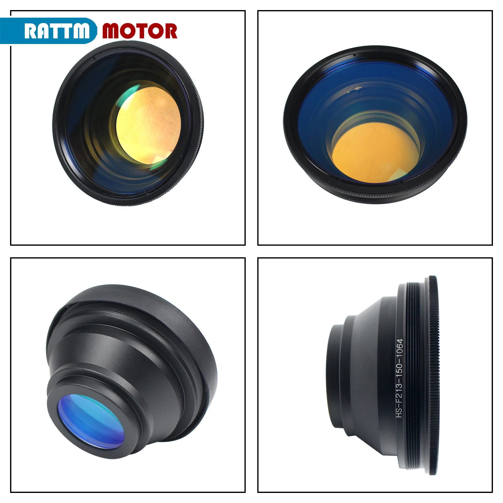 【EU Stock】F-theta Lens 1064nm Focus Lens Laser Focal Length 63-420mm Scan Field 70x70-300x300 for Fiber Laser Galvo System