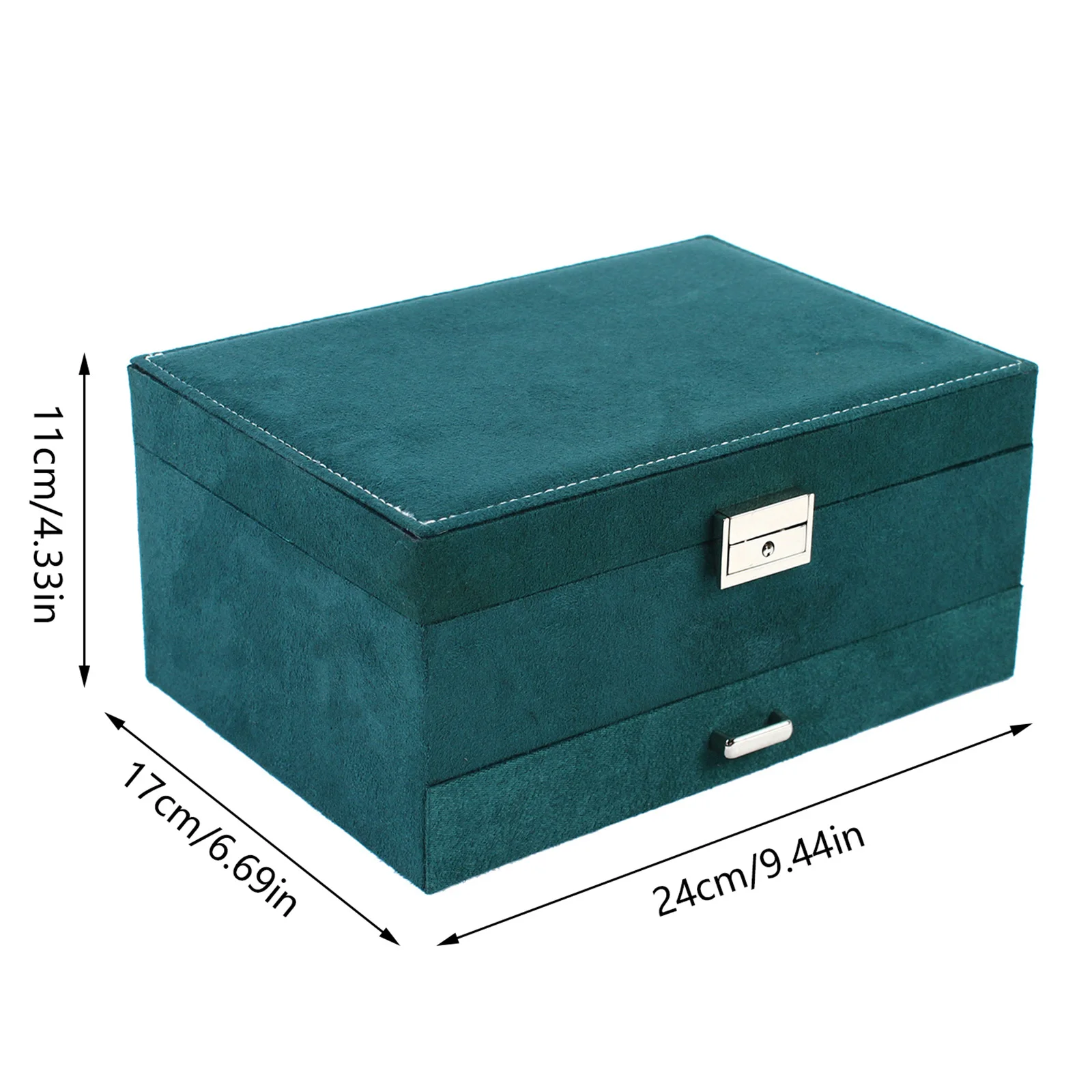 Hot sales 3 Layers Jewelry Box Organizer Large Capacity Ring Earring Necklace Storage New