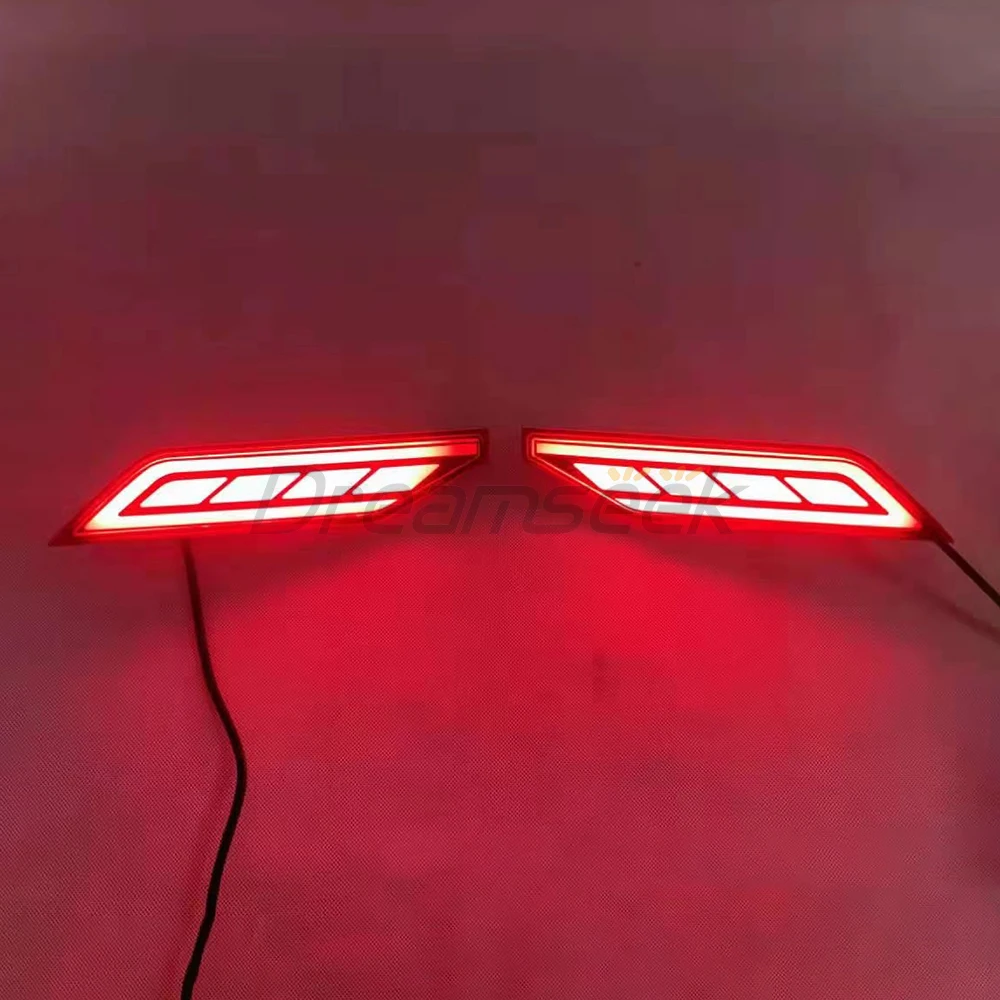 LED Rear Bumper Tail Light for Mitsubishi Pajero Sport / Montero Sport 2020-2024 Brake Lamp with Dynamic Sequential Turn Signal