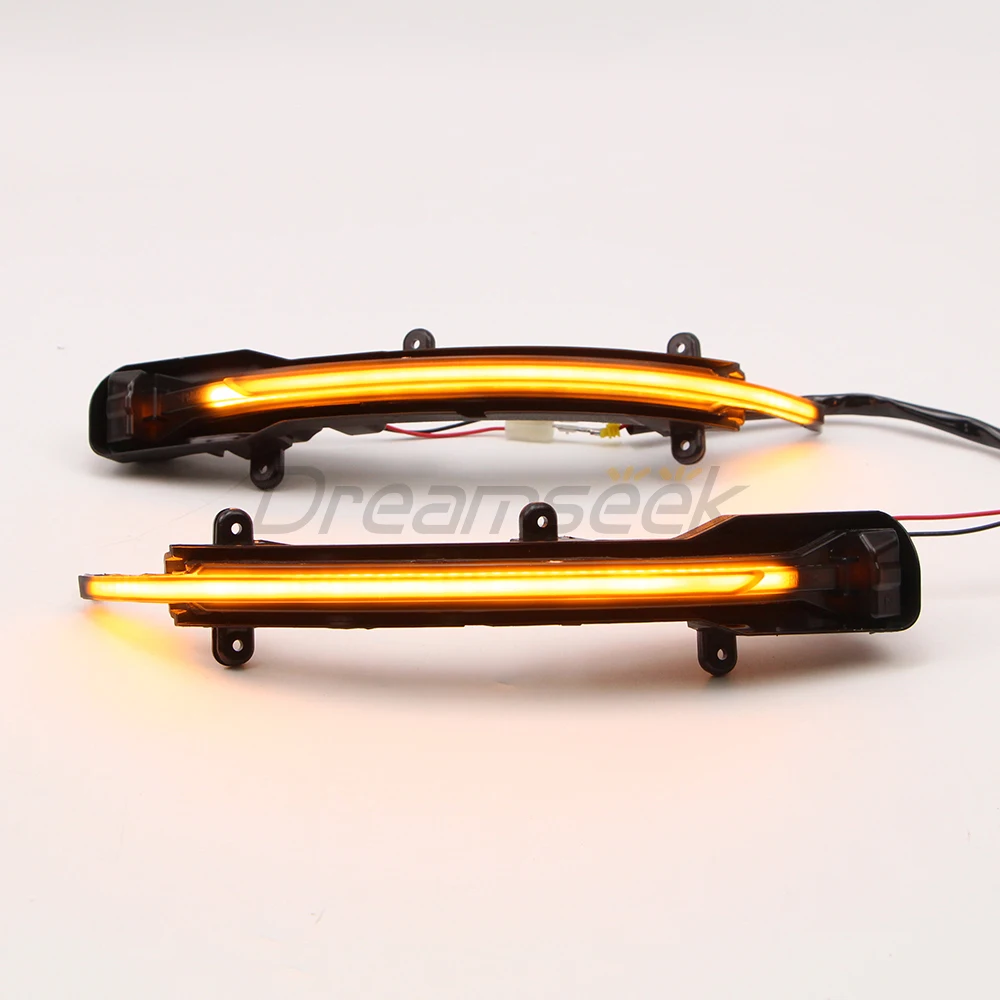 LED Side Rearview Mirror Light with Dynamic Turn Signal Blinker for Audi Q5 2009-2016 Q7 2010-2015 Sequential Indicator Smoke