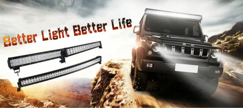 22" 32" 42" 52" 270W 405W 540W 675W Curved LED Light Bar Offroad Led Bar Combo Beam 9v 30v For 4x4 4WD SUV ATV Boat Truck Cars