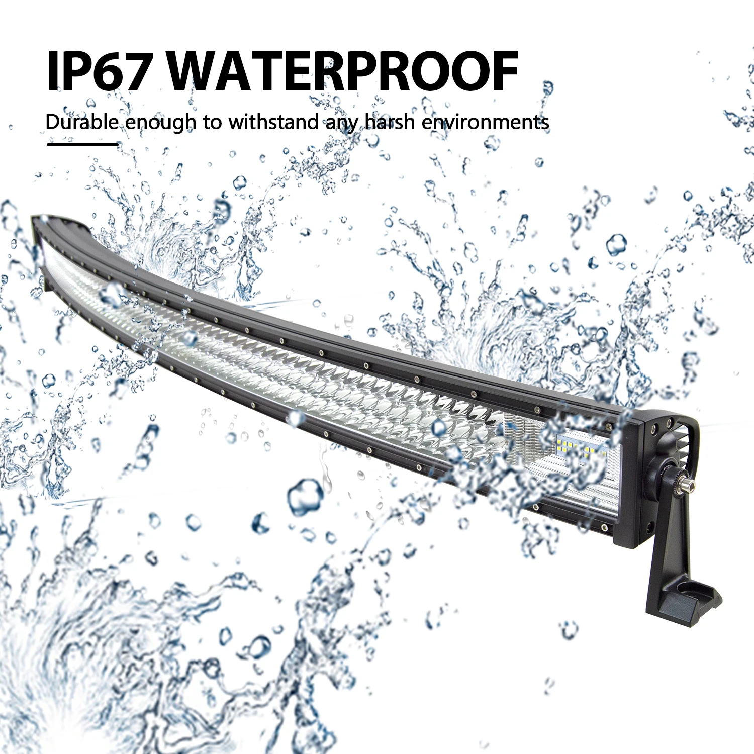 22" 32" 42" 52" 270W 405W 540W 675W Curved LED Light Bar Offroad Led Bar Combo Beam 9v 30v For 4x4 4WD SUV ATV Boat Truck Cars