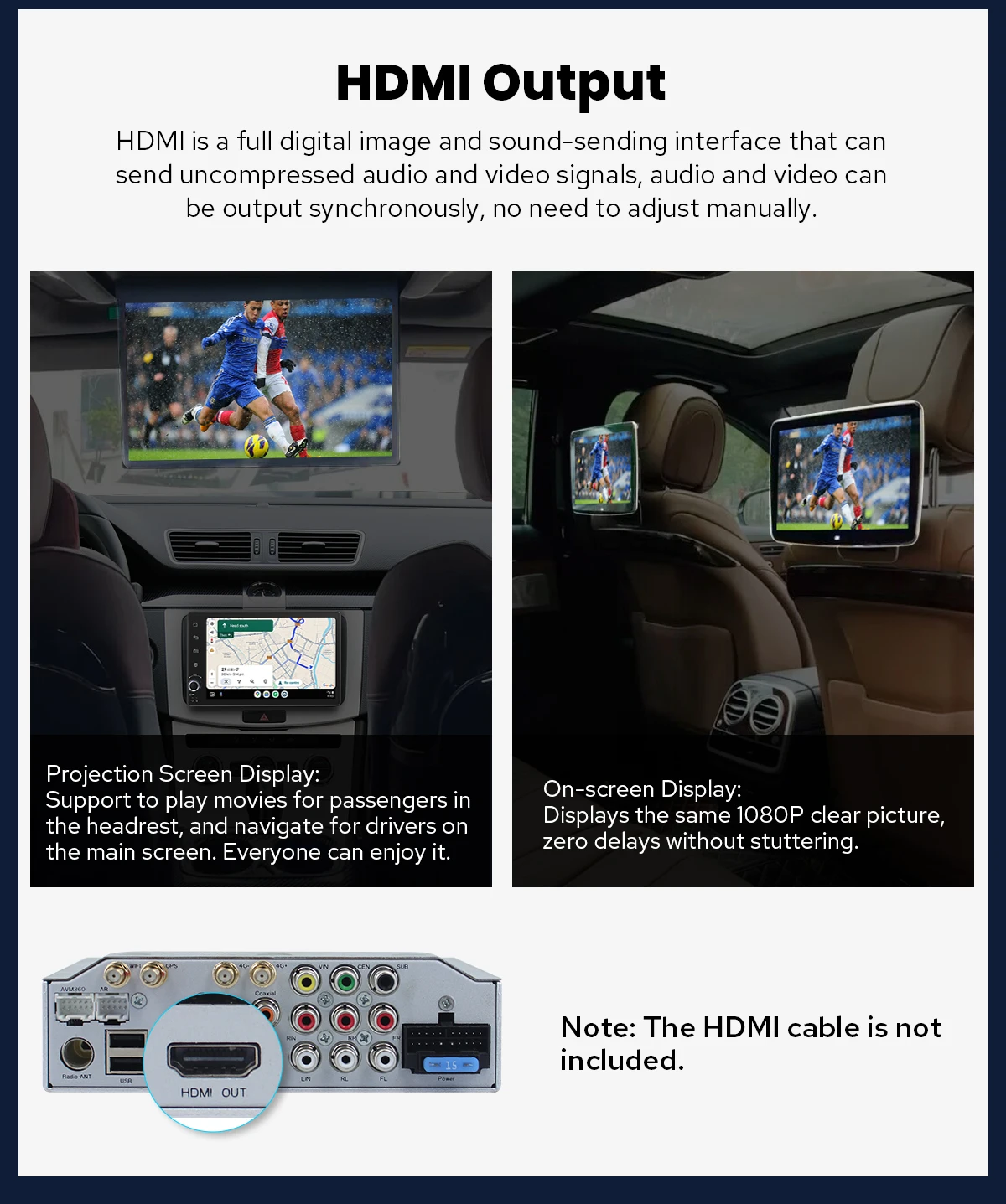 JOYING 7 inch 1280*800 Car Radio Stereo Universal Head Unit Multimedia Player With Carplay Android Auto Wireless