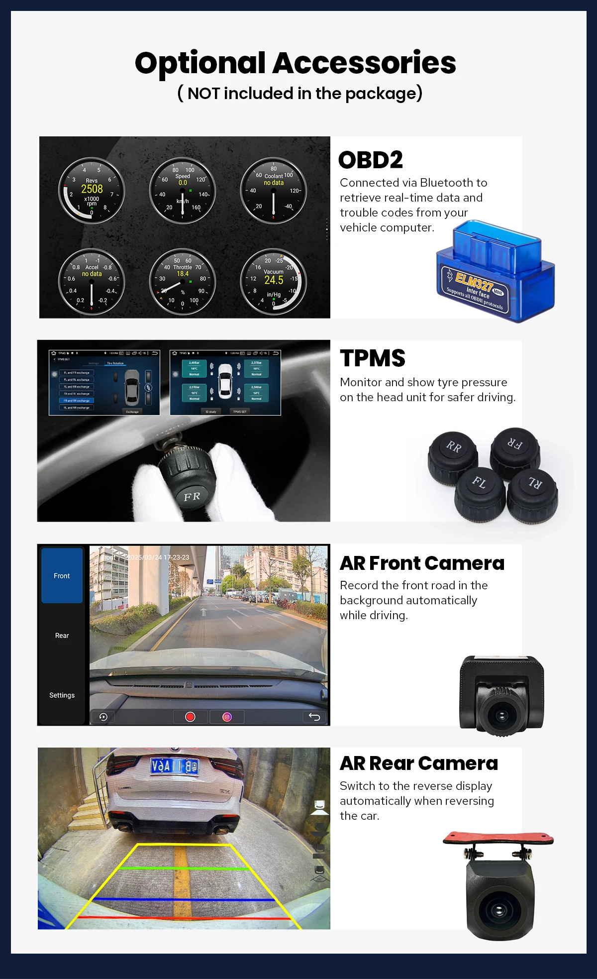 JOYING 7 inch 1280*800 Car Radio Stereo Universal Head Unit Multimedia Player With Carplay Android Auto Wireless